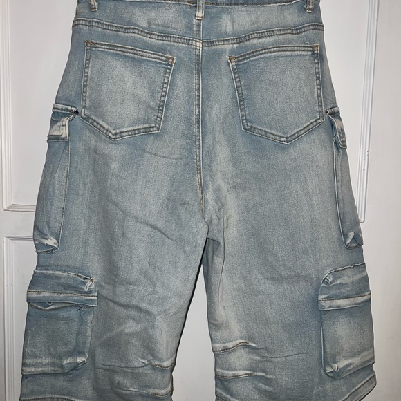 Boutique daisy  Light Blue Cargo Shorts - Picture 5 of 5